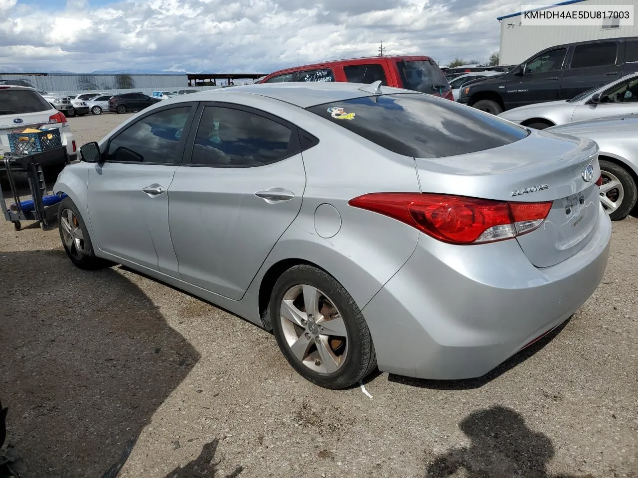 KMHDH4AE5DU817003 2013 Hyundai Elantra Gls