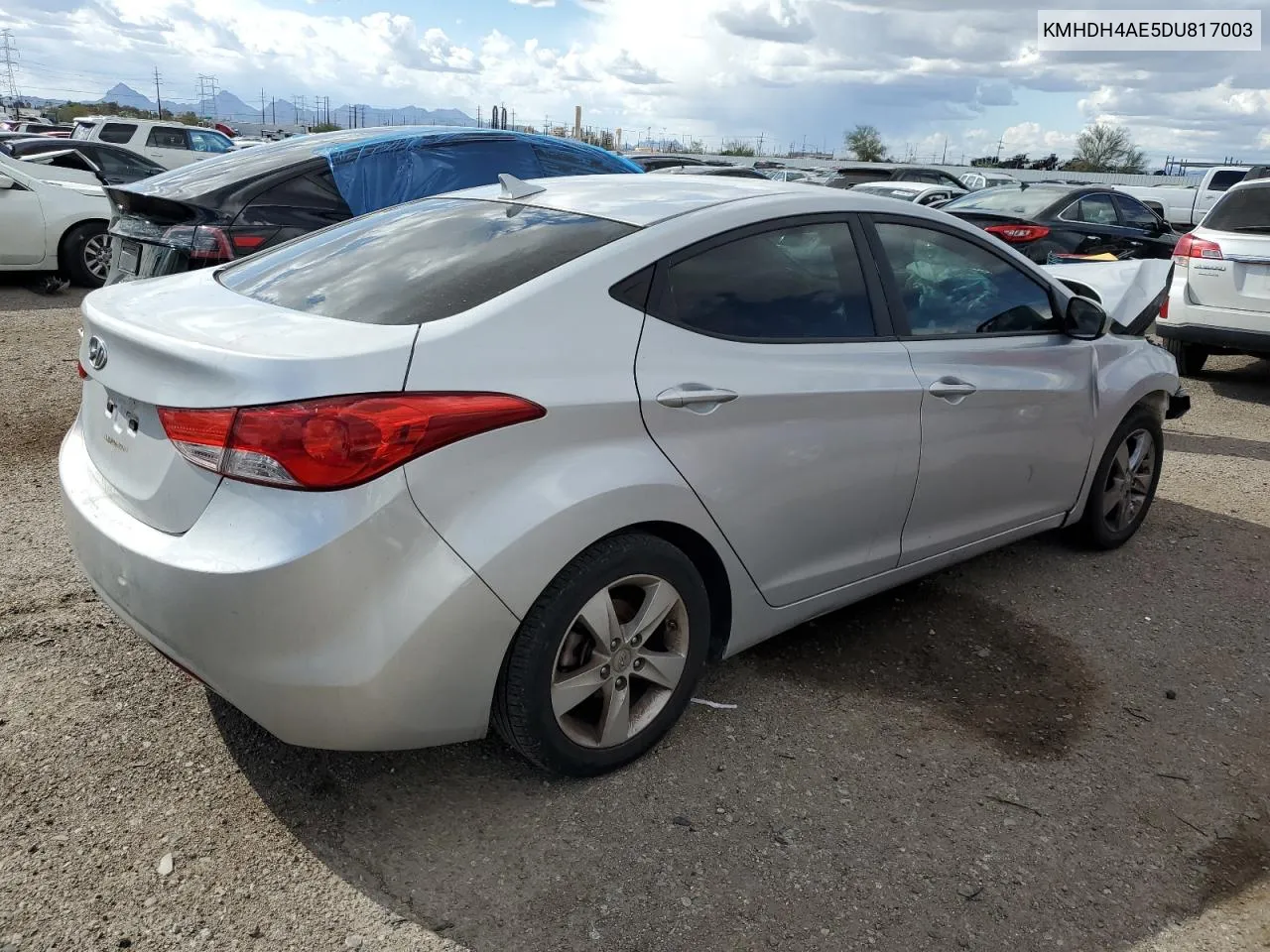 KMHDH4AE5DU817003 2013 Hyundai Elantra Gls