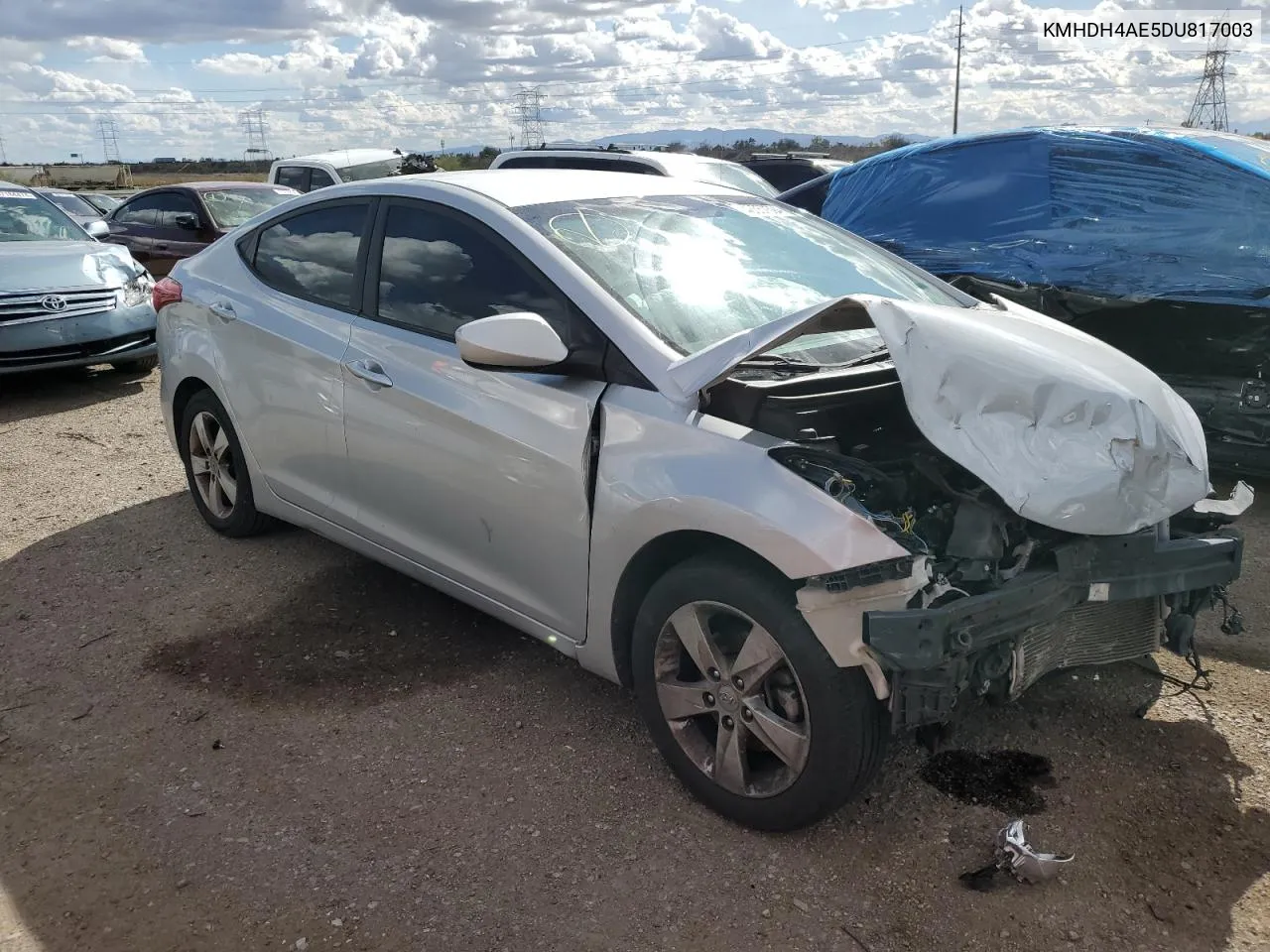 KMHDH4AE5DU817003 2013 Hyundai Elantra Gls