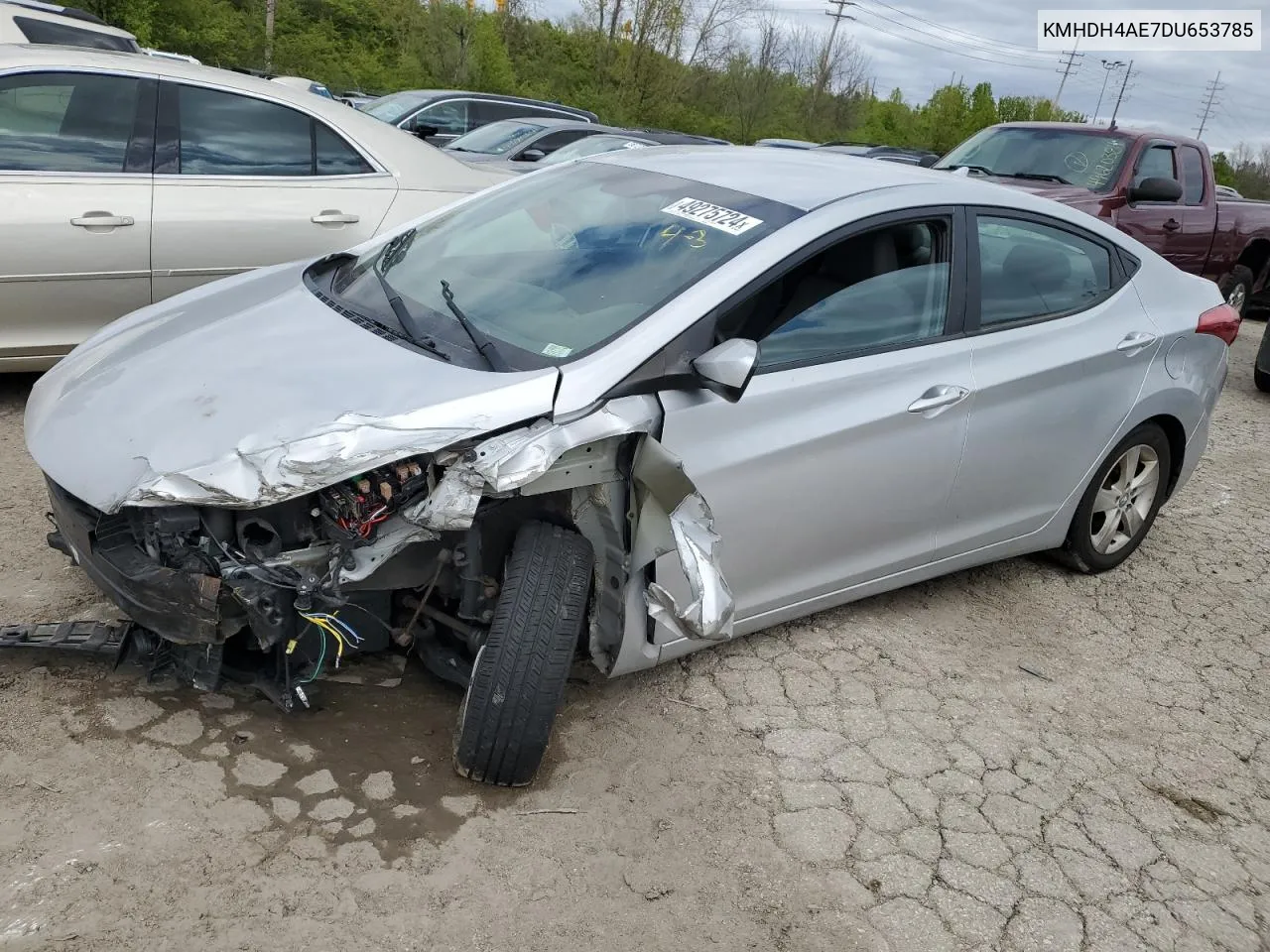 KMHDH4AE7DU653785 2013 Hyundai Elantra Gls