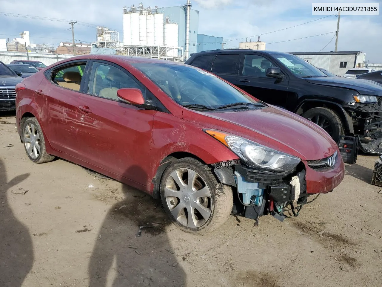 2013 Hyundai Elantra Gls VIN: KMHDH4AE3DU721855 Lot: 52005064