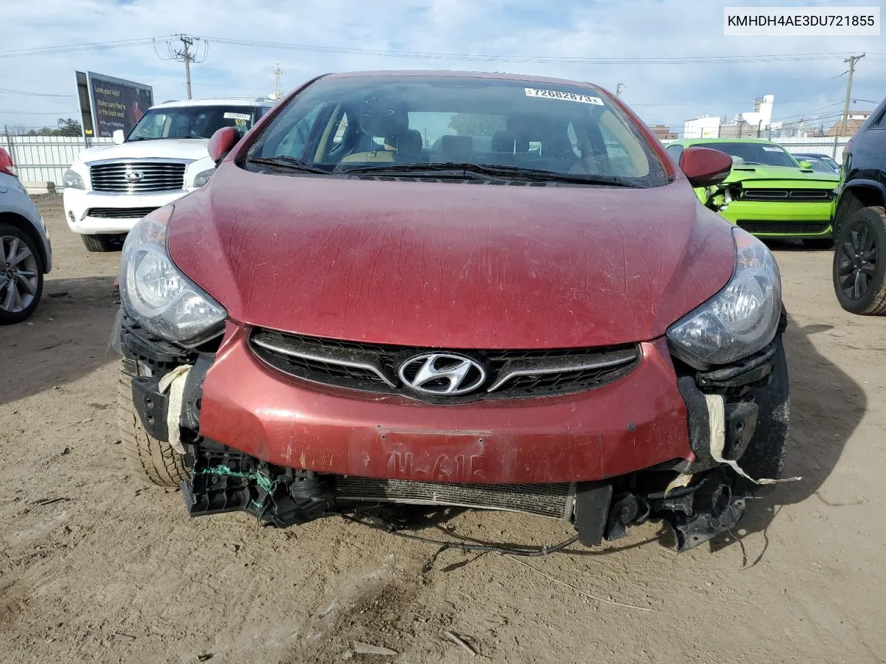 2013 Hyundai Elantra Gls VIN: KMHDH4AE3DU721855 Lot: 52005064