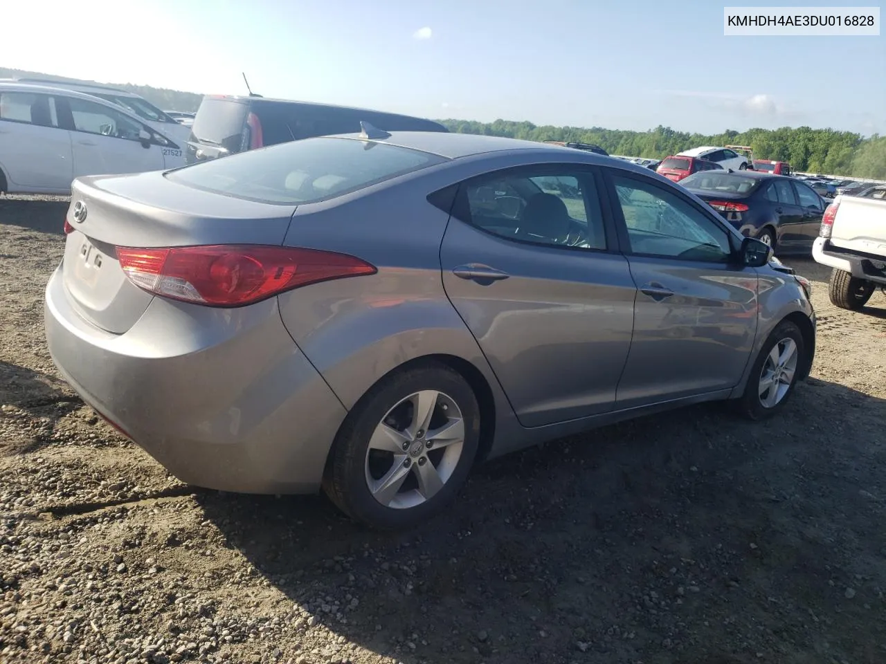 2013 Hyundai Elantra Gls VIN: KMHDH4AE3DU016828 Lot: 52487594