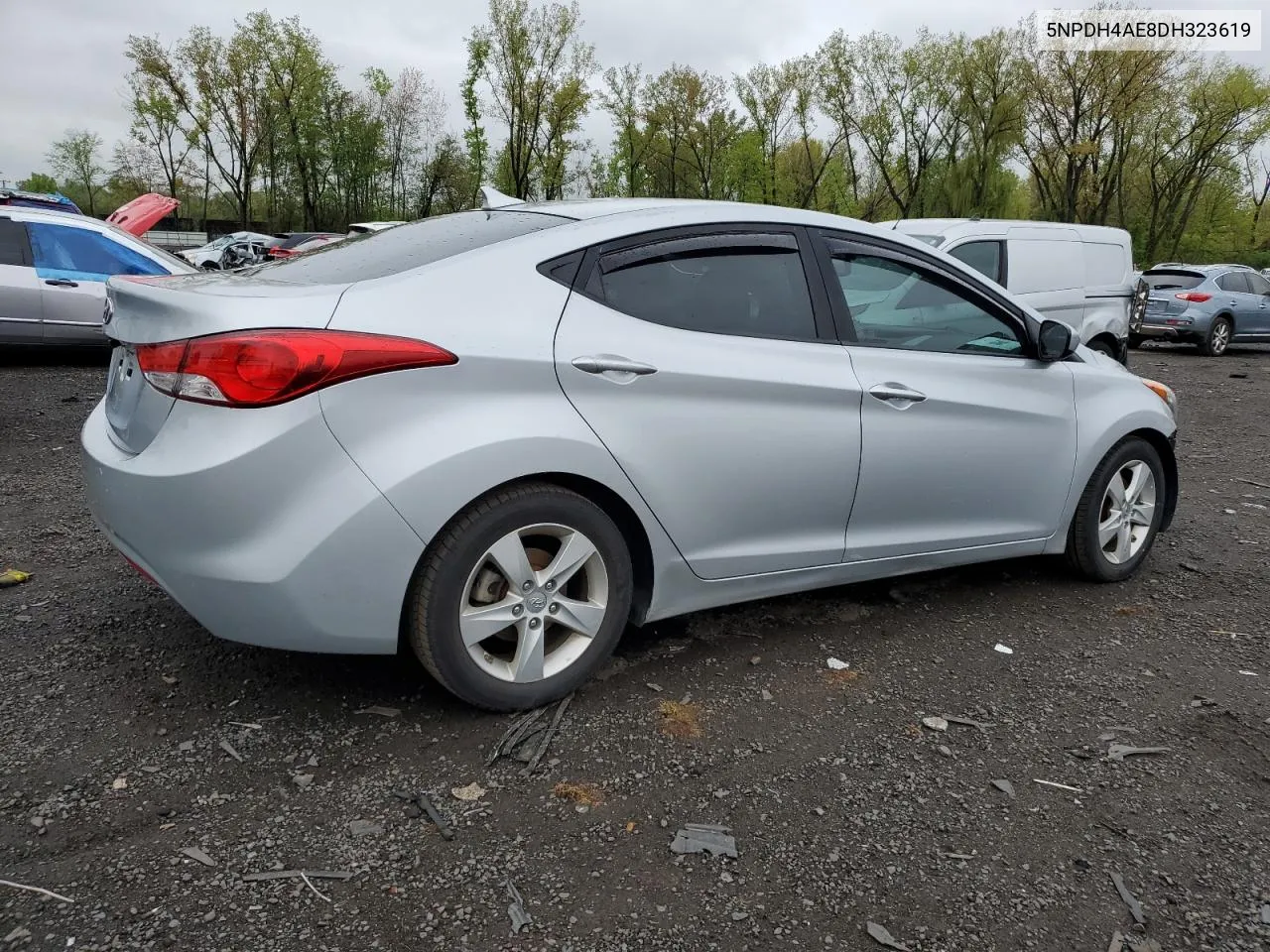 2013 Hyundai Elantra Gls VIN: 5NPDH4AE8DH323619 Lot: 53660444