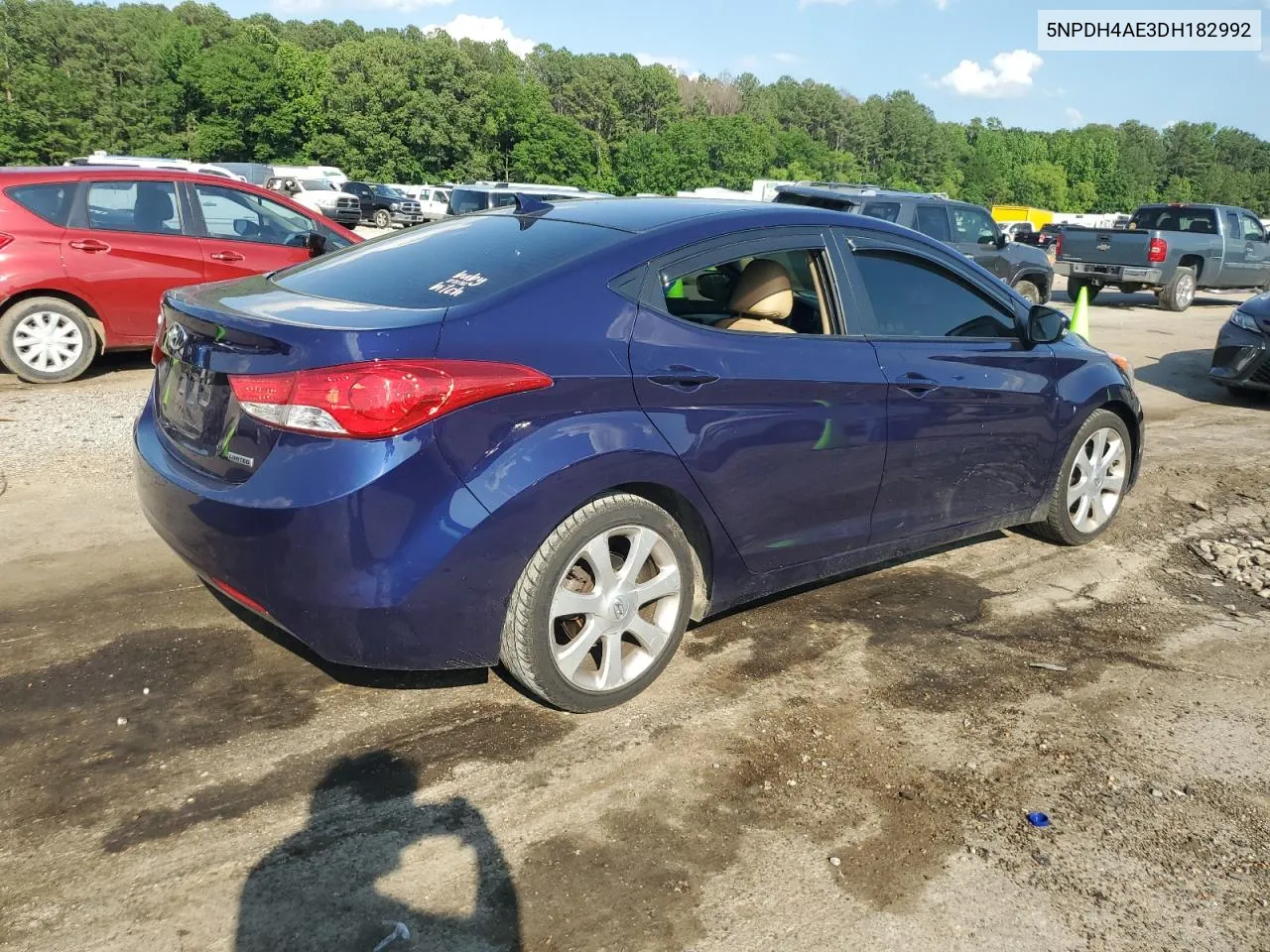 5NPDH4AE3DH182992 2013 Hyundai Elantra Gls