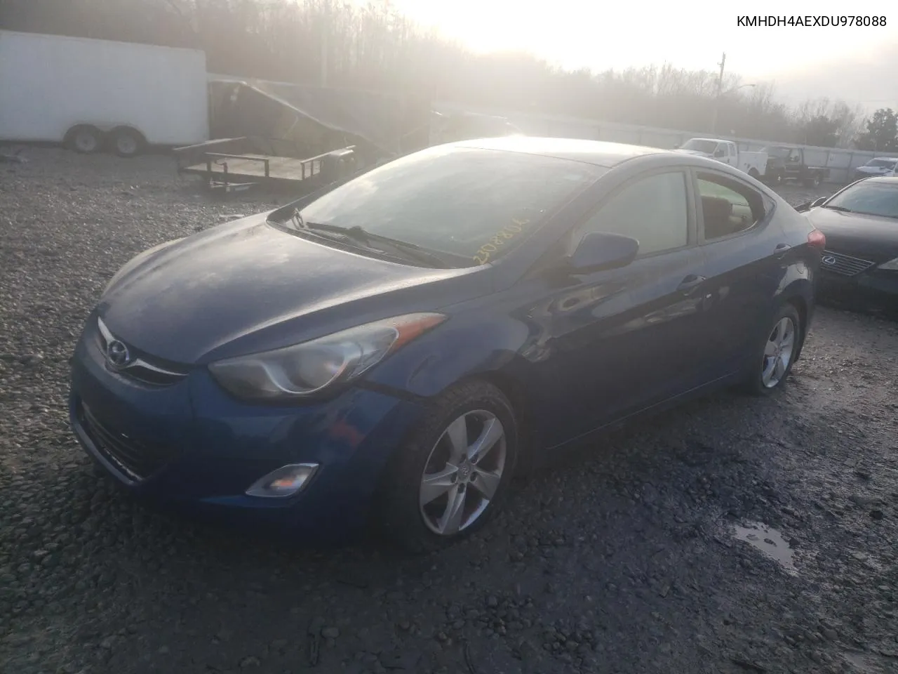 KMHDH4AEXDU978088 2013 Hyundai Elantra Gls