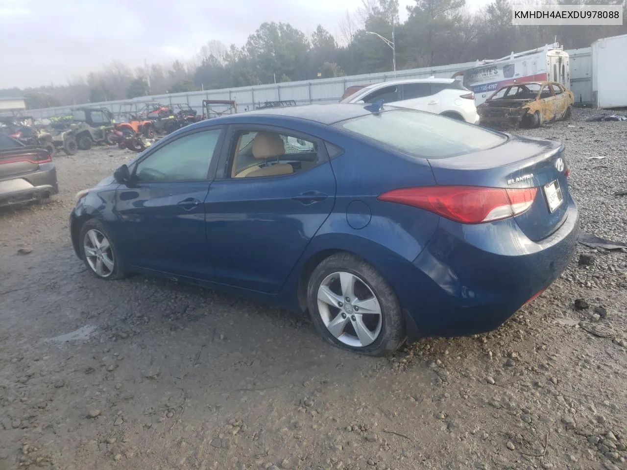 KMHDH4AEXDU978088 2013 Hyundai Elantra Gls