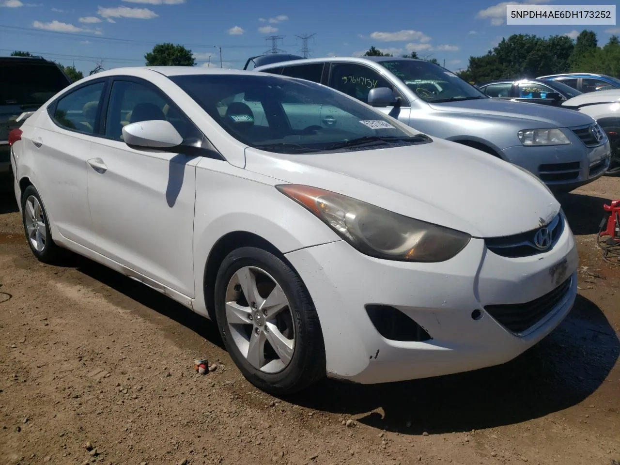 2013 Hyundai Elantra Gls VIN: 5NPDH4AE6DH173252 Lot: 57517424