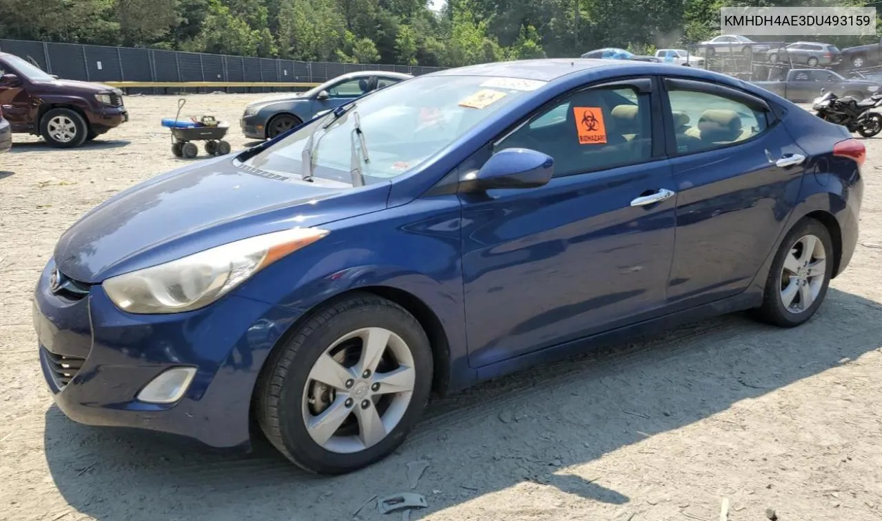 2013 Hyundai Elantra Gls VIN: KMHDH4AE3DU493159 Lot: 58524964