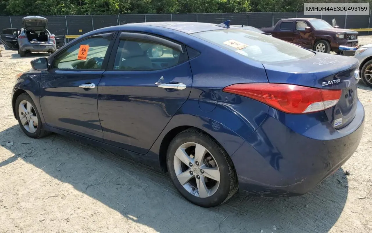 KMHDH4AE3DU493159 2013 Hyundai Elantra Gls