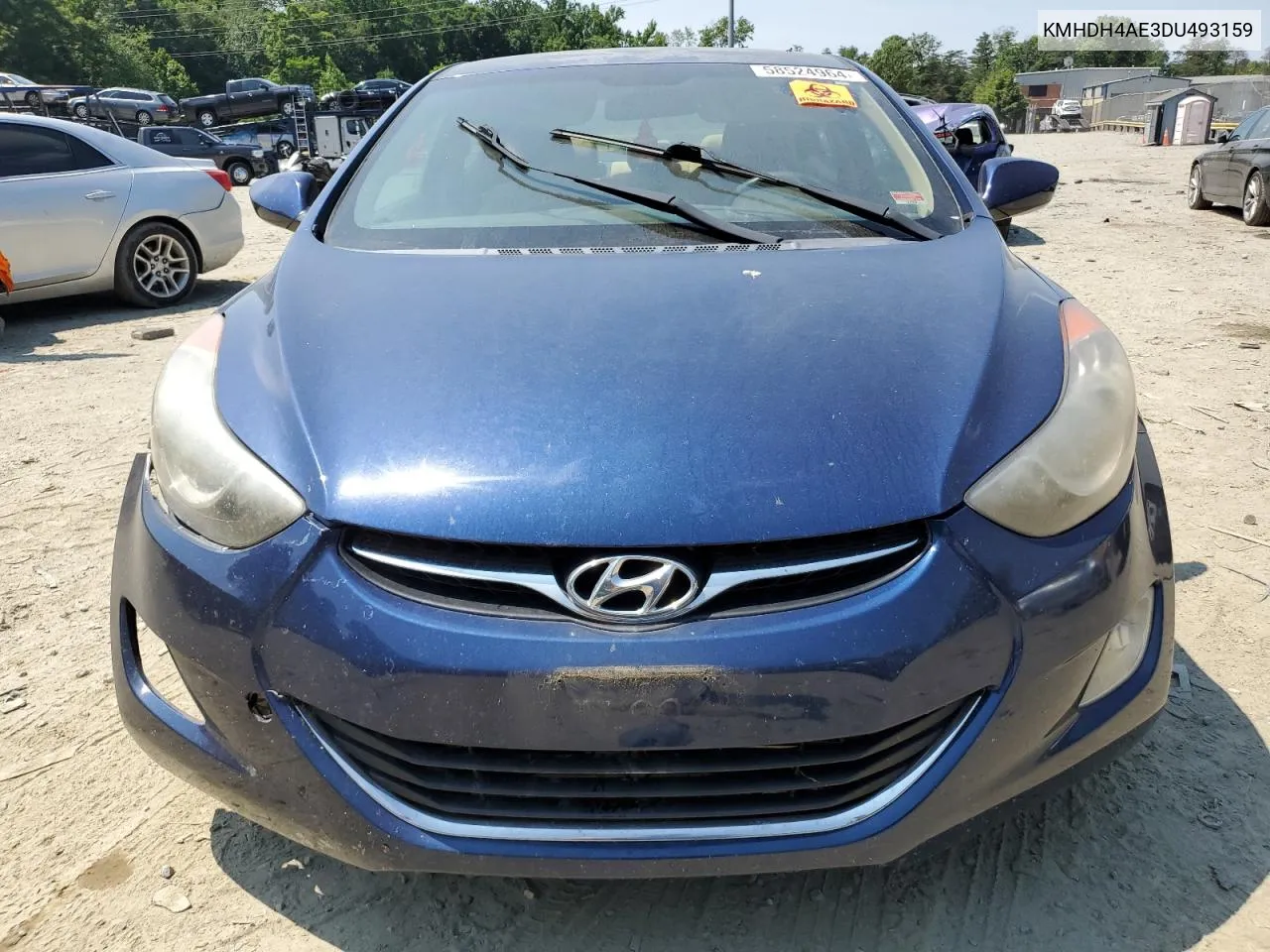 KMHDH4AE3DU493159 2013 Hyundai Elantra Gls