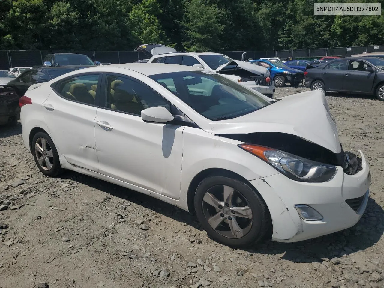 2013 Hyundai Elantra Gls VIN: 5NPDH4AE5DH377802 Lot: 58644514