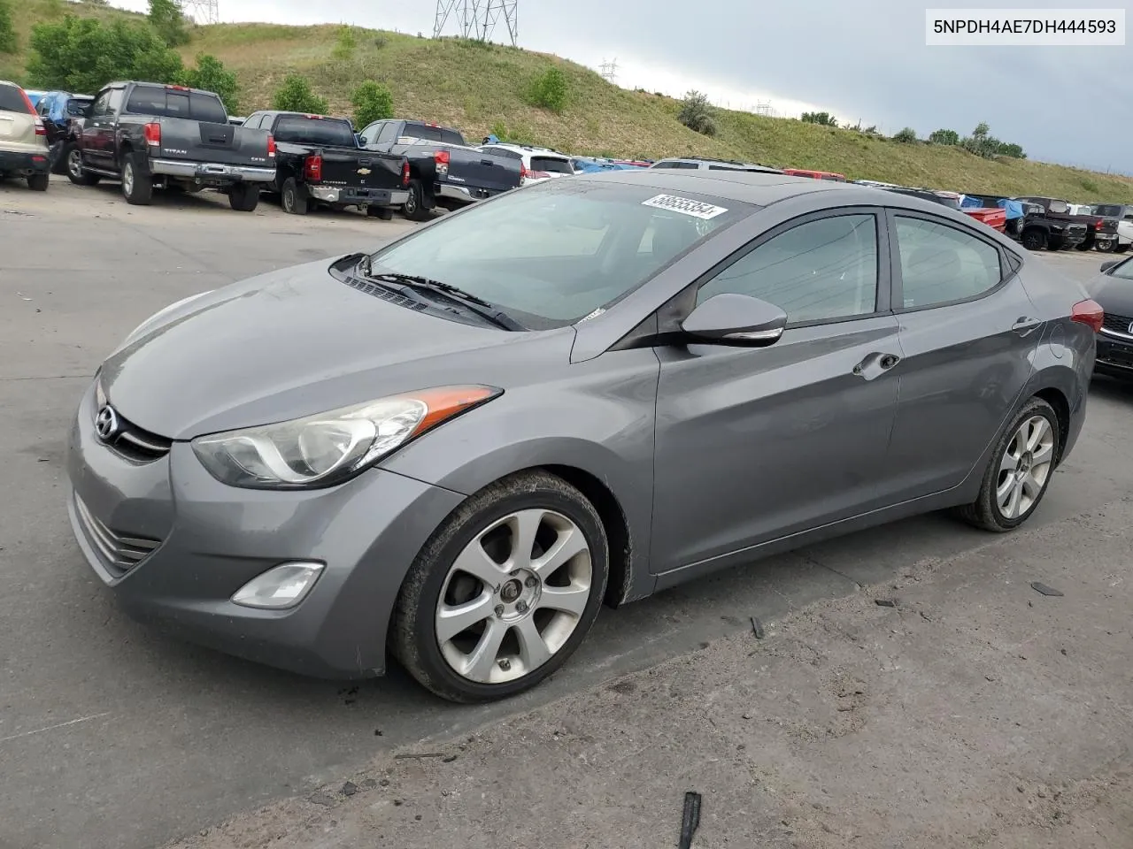 2013 Hyundai Elantra Gls VIN: 5NPDH4AE7DH444593 Lot: 58655354