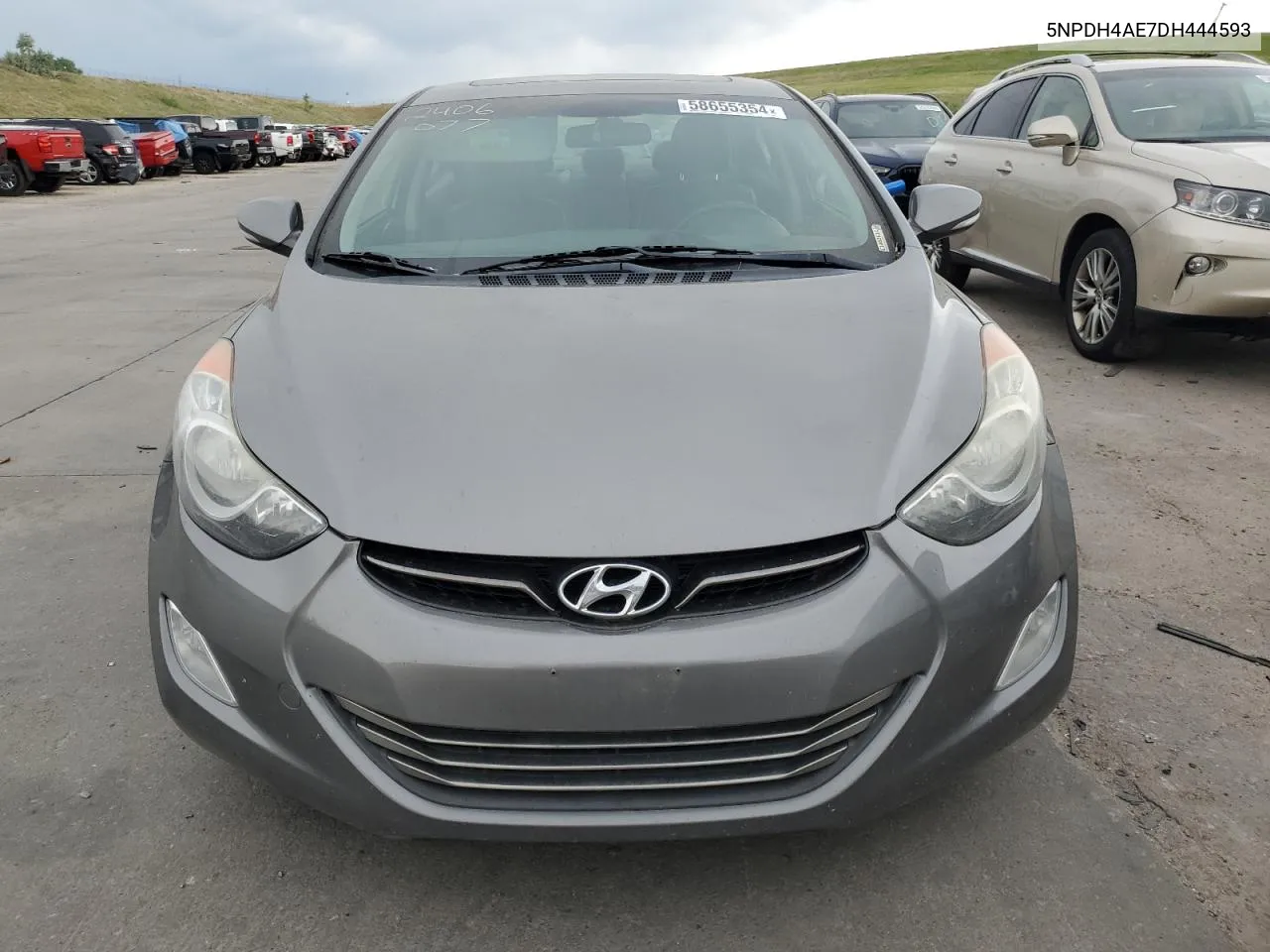 2013 Hyundai Elantra Gls VIN: 5NPDH4AE7DH444593 Lot: 58655354