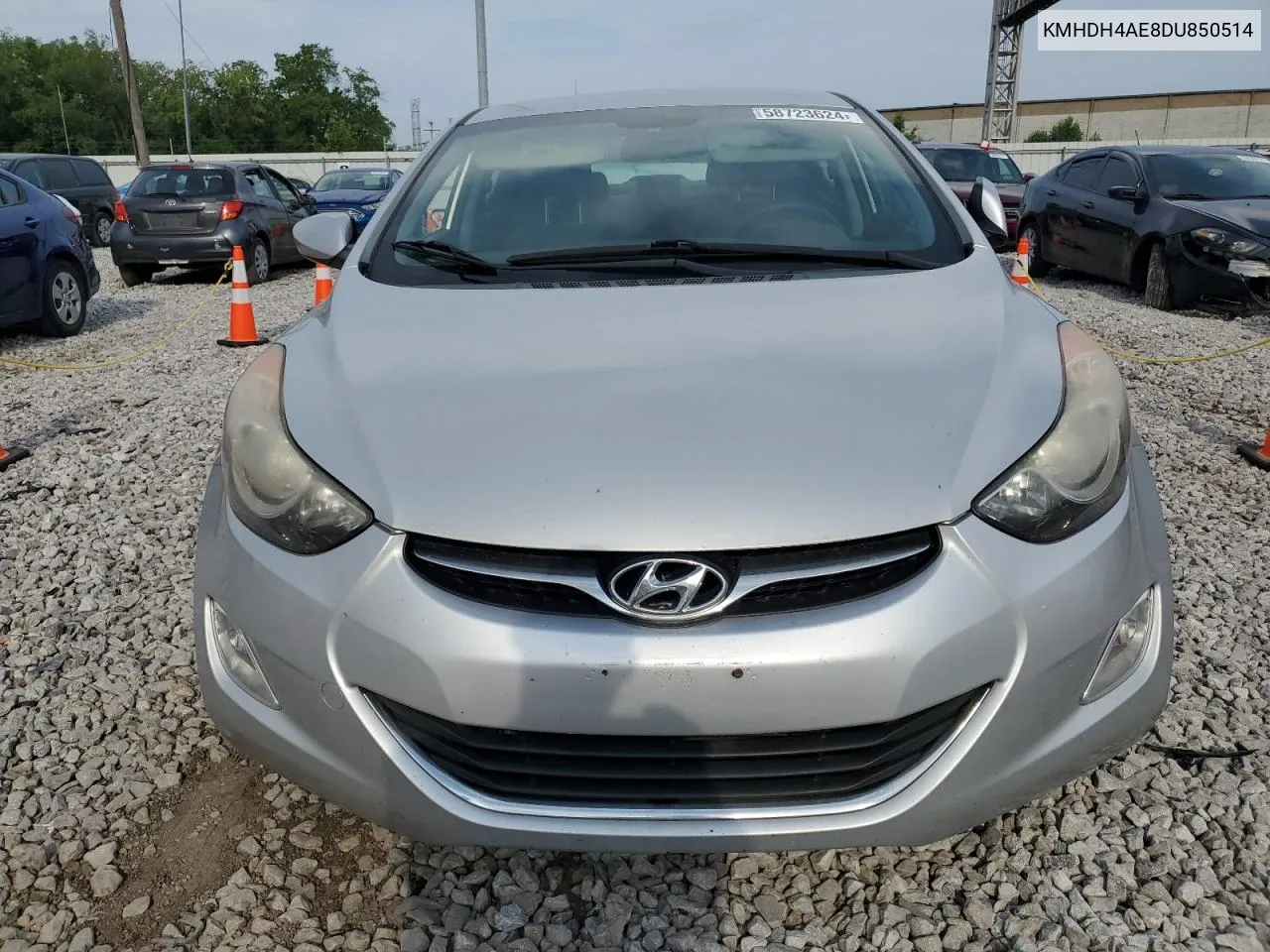 2013 Hyundai Elantra Gls VIN: KMHDH4AE8DU850514 Lot: 58723624