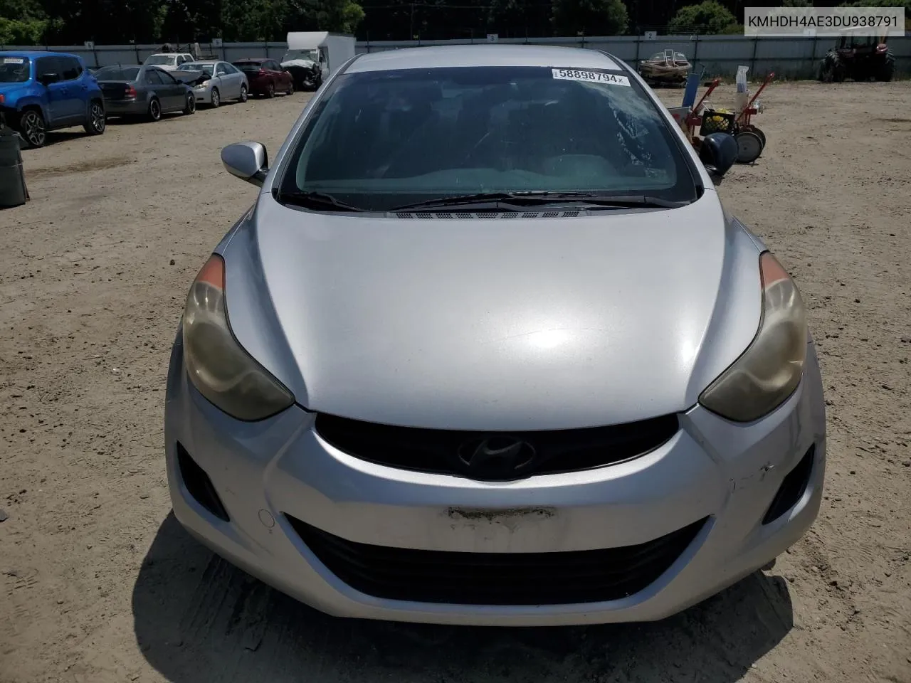 KMHDH4AE3DU938791 2013 Hyundai Elantra Gls