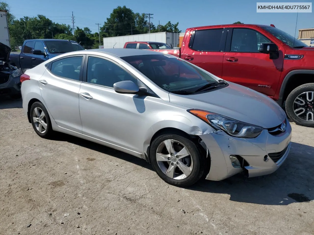 KMHDH4AE4DU775567 2013 Hyundai Elantra Gls