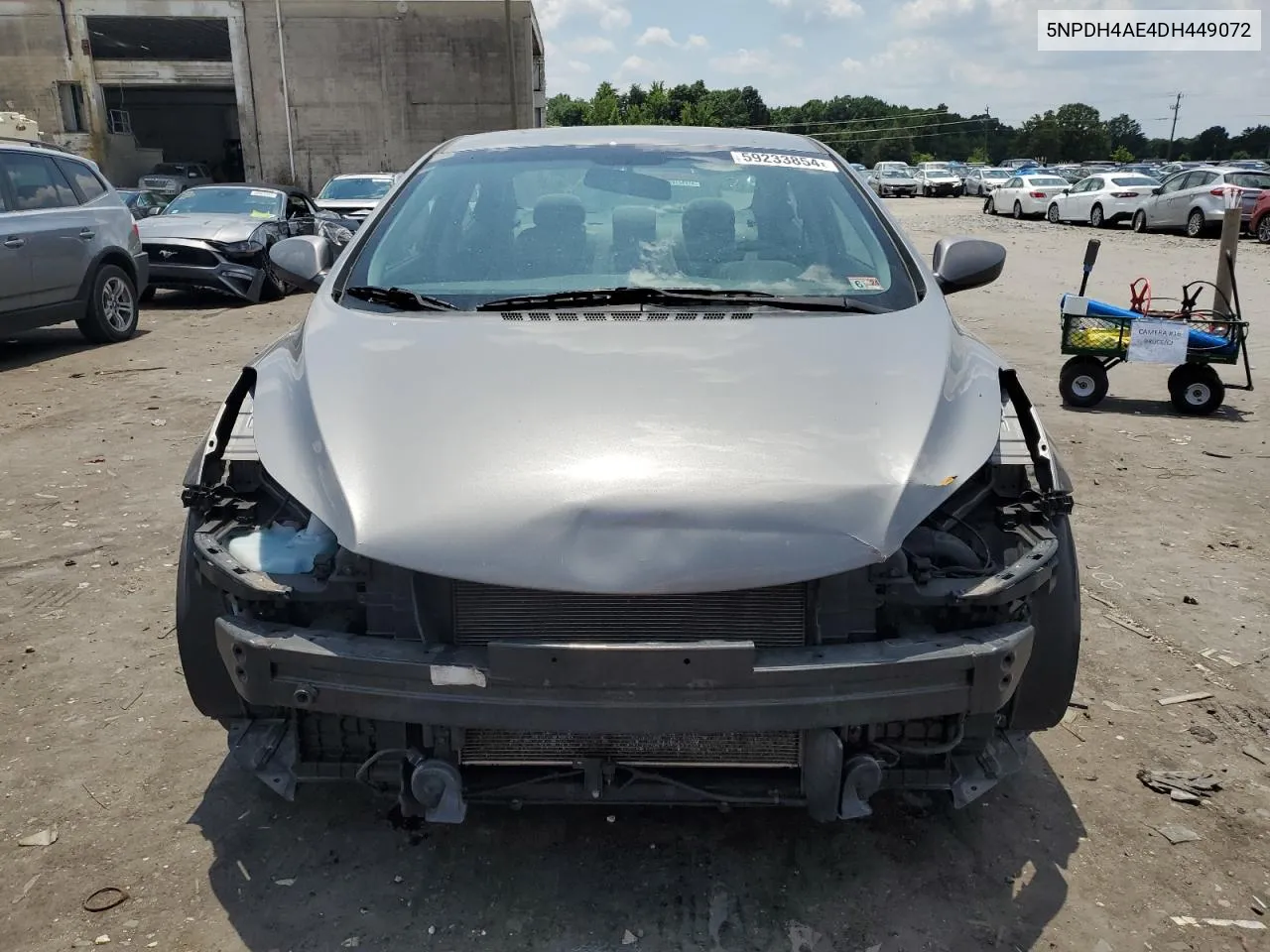 2013 Hyundai Elantra Gls VIN: 5NPDH4AE4DH449072 Lot: 59233854