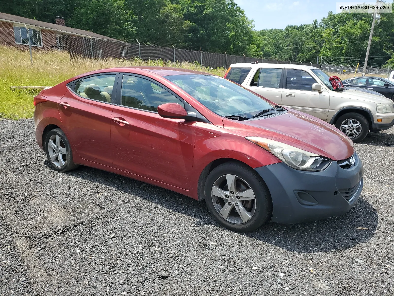 2013 Hyundai Elantra Gls VIN: 5NPDH4AE8DH396893 Lot: 59261524