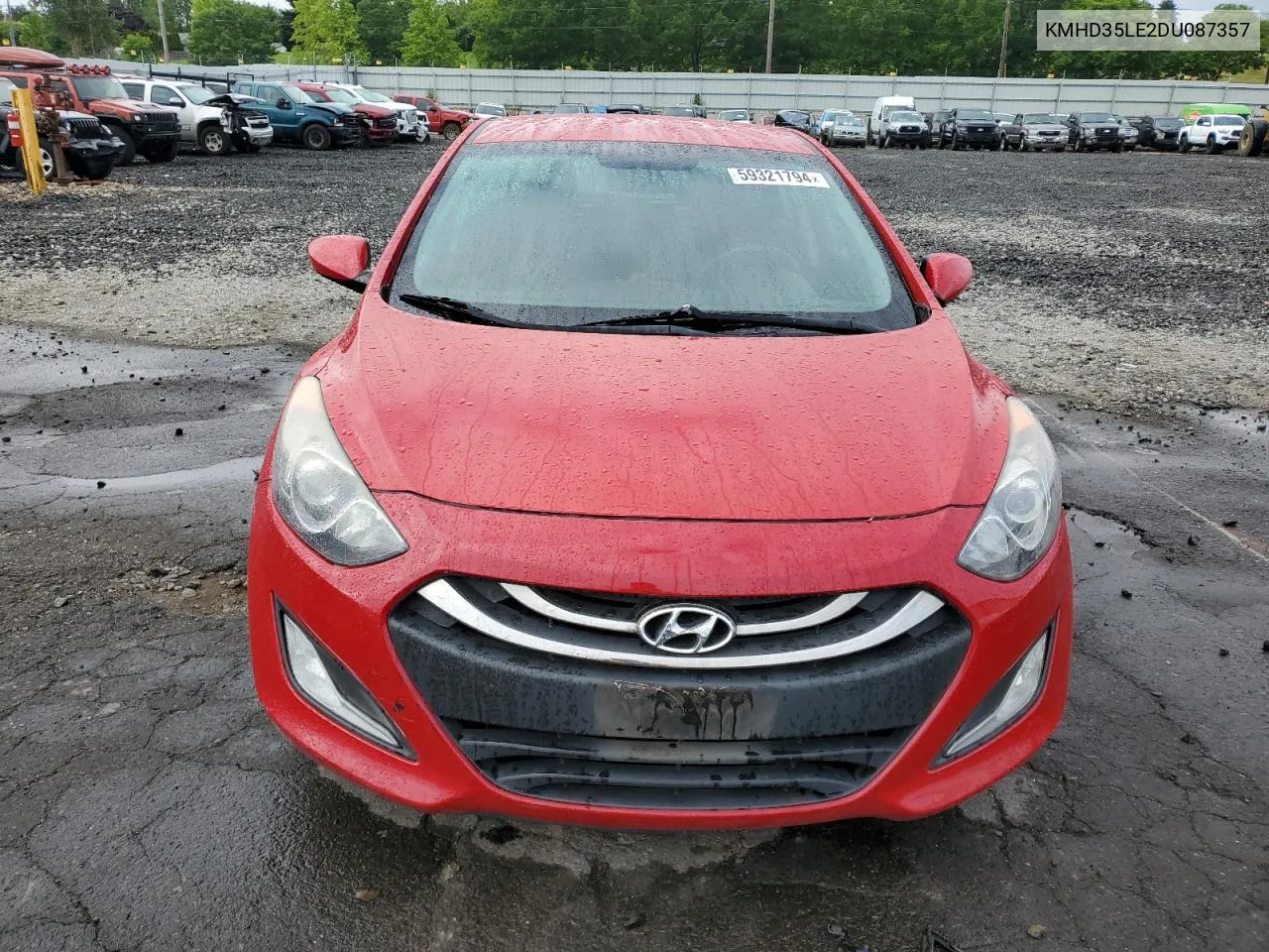 2013 Hyundai Elantra Gt VIN: KMHD35LE2DU087357 Lot: 59321794