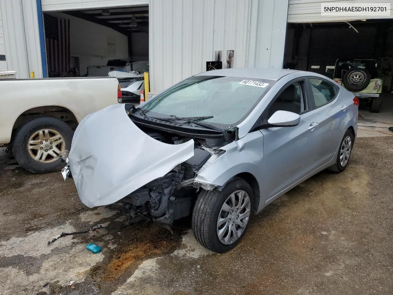 2013 Hyundai Elantra Gls VIN: 5NPDH4AE5DH192701 Lot: 59632074