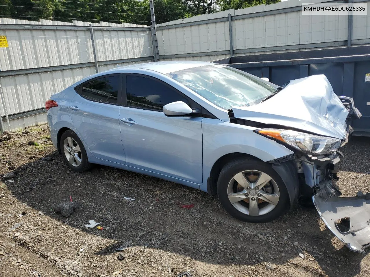 KMHDH4AE6DU626335 2013 Hyundai Elantra Gls