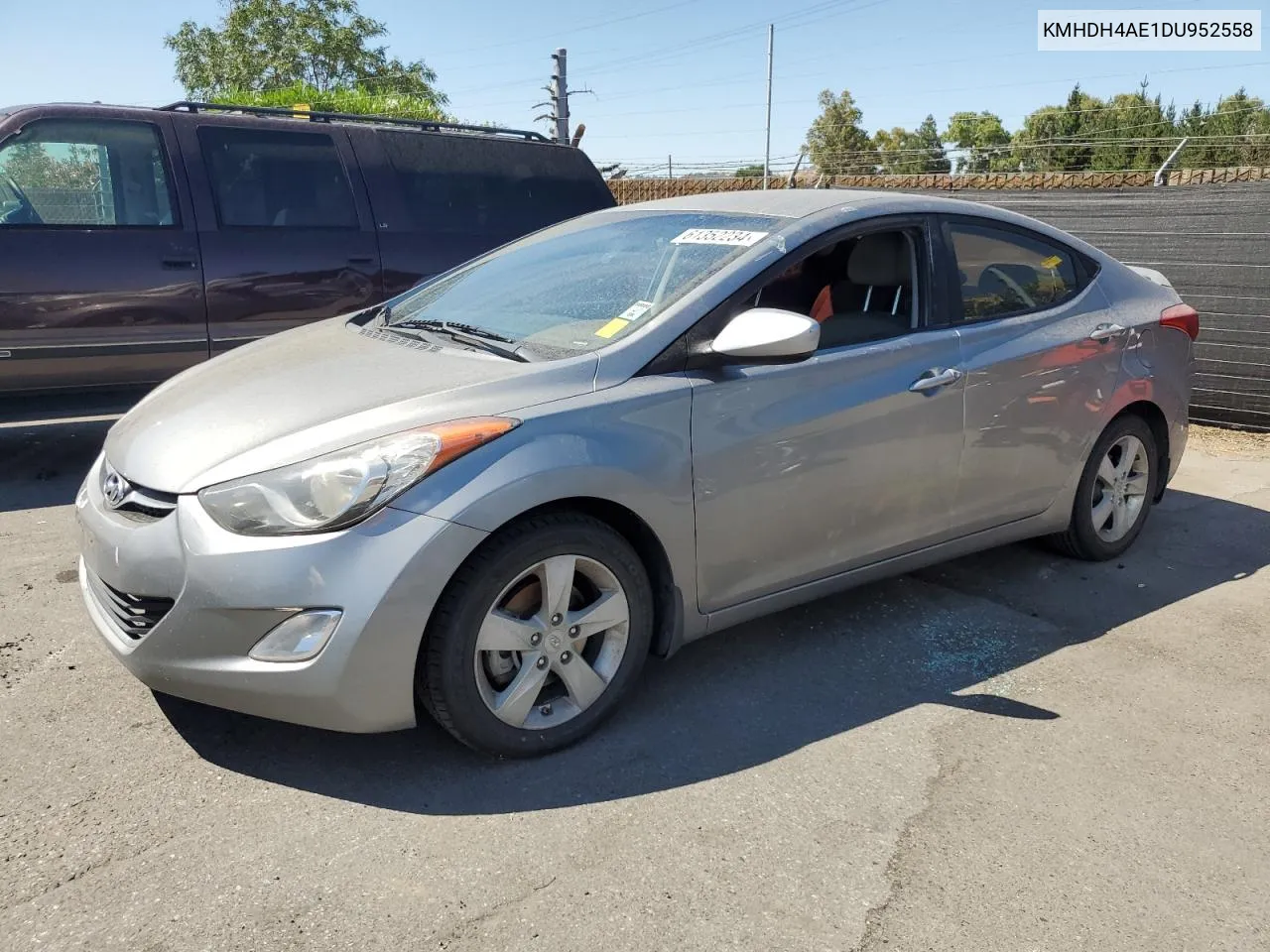 2013 Hyundai Elantra Gls VIN: KMHDH4AE1DU952558 Lot: 61352234