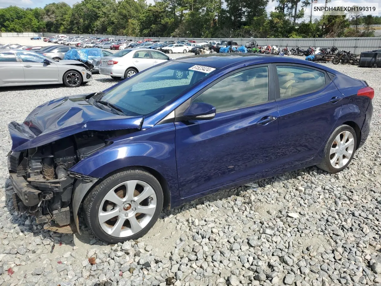 2013 Hyundai Elantra Gls VIN: 5NPDH4AEXDH199319 Lot: 61523424