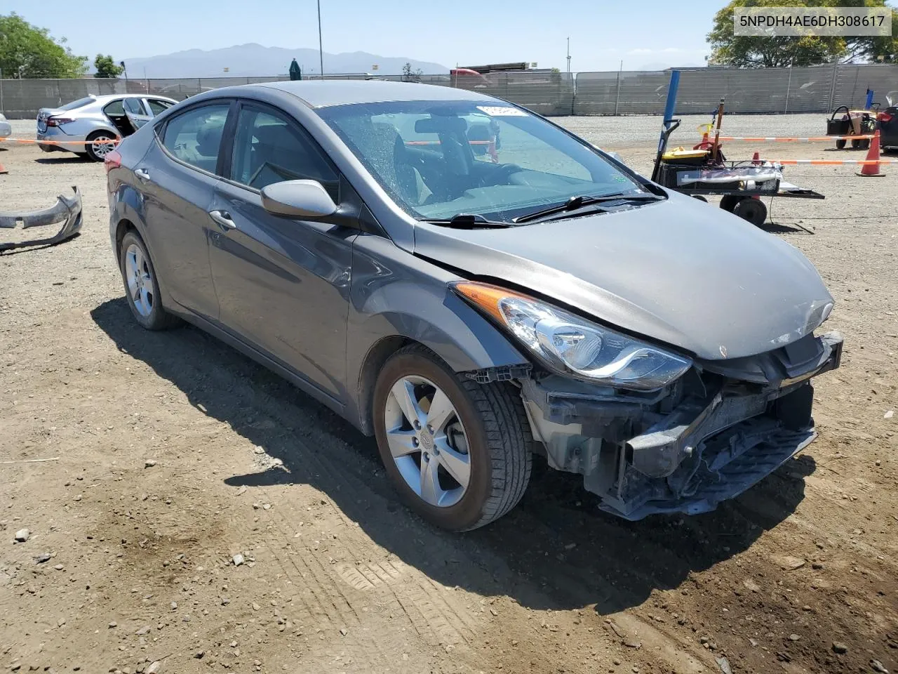 5NPDH4AE6DH308617 2013 Hyundai Elantra Gls