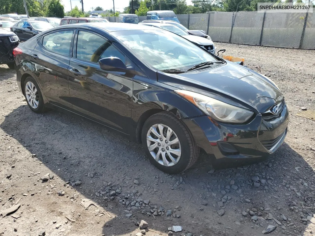 2013 Hyundai Elantra Gls VIN: 5NPDH4AE8DH221267 Lot: 62587914