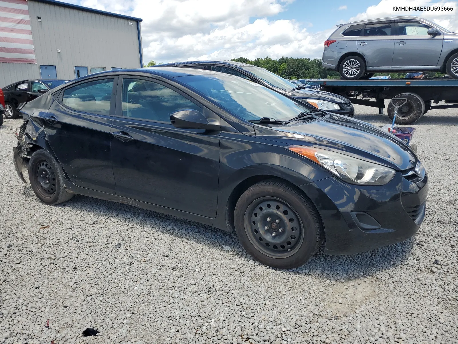 KMHDH4AE5DU593666 2013 Hyundai Elantra Gls