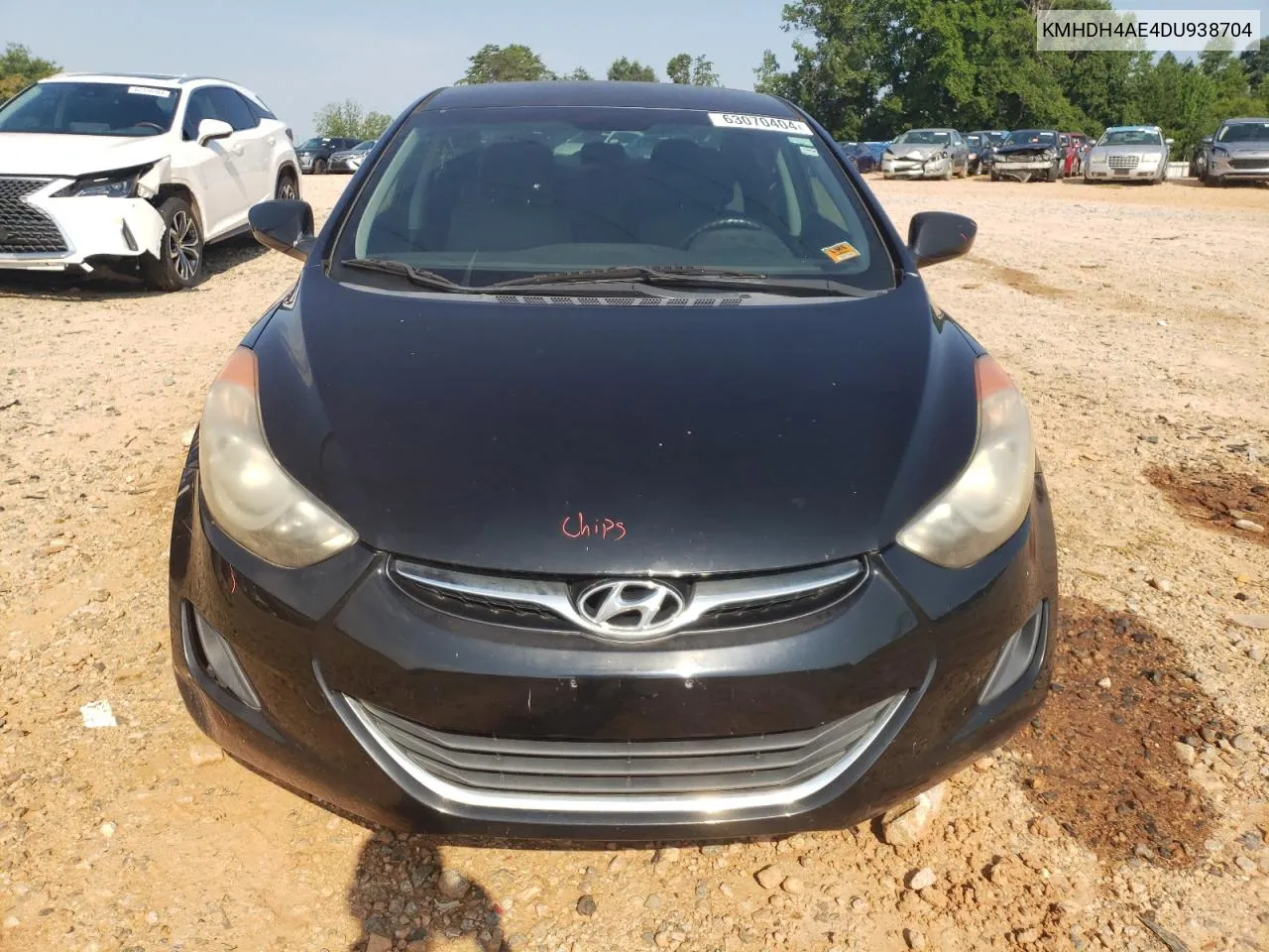 2013 Hyundai Elantra Gls VIN: KMHDH4AE4DU938704 Lot: 63070404