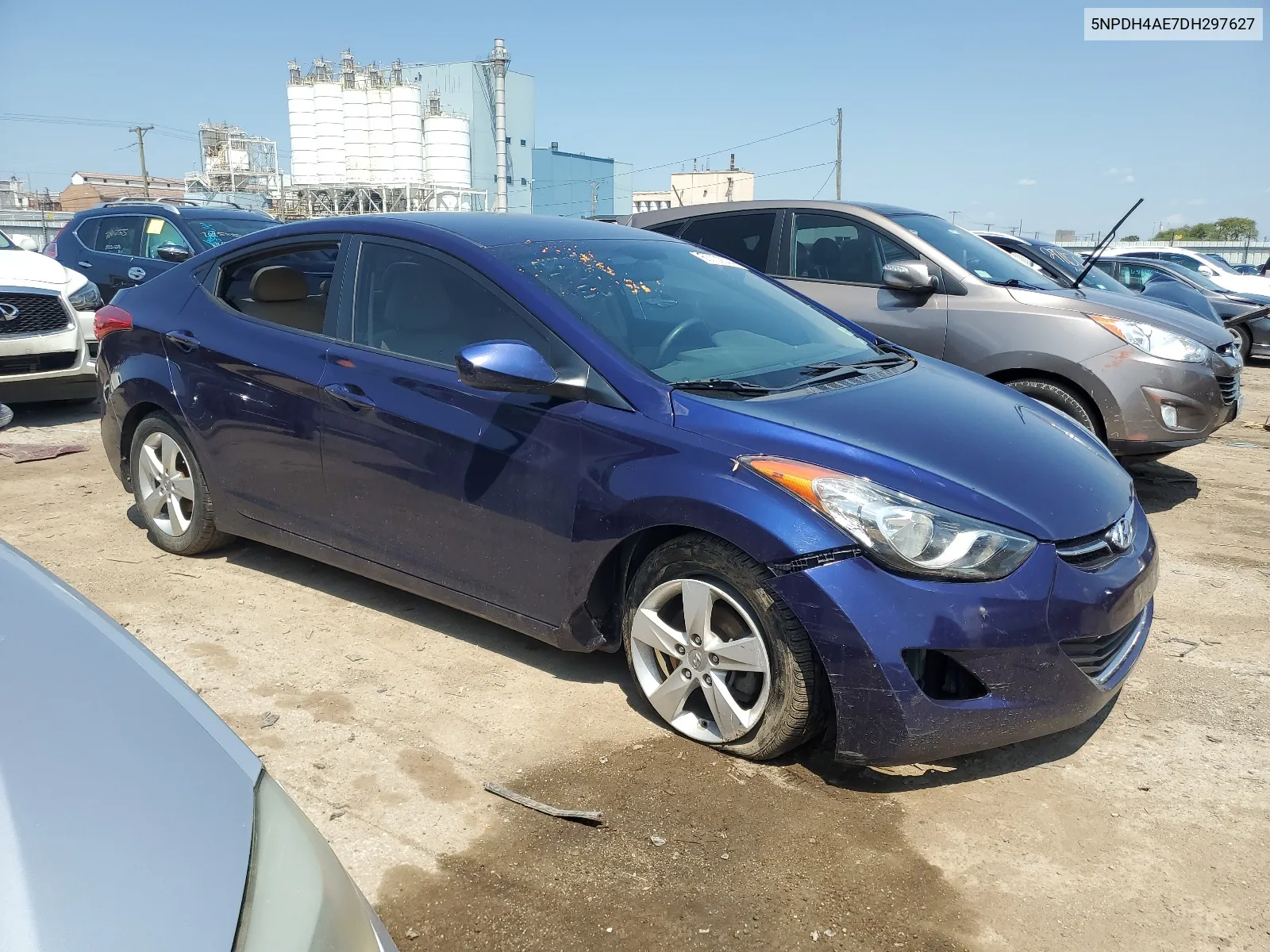 5NPDH4AE7DH297627 2013 Hyundai Elantra Gls