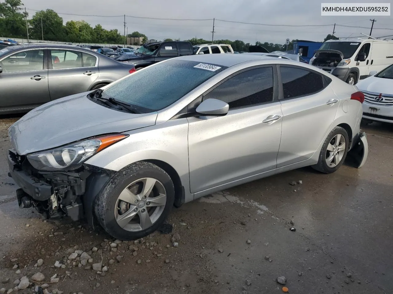 KMHDH4AEXDU595252 2013 Hyundai Elantra Gls