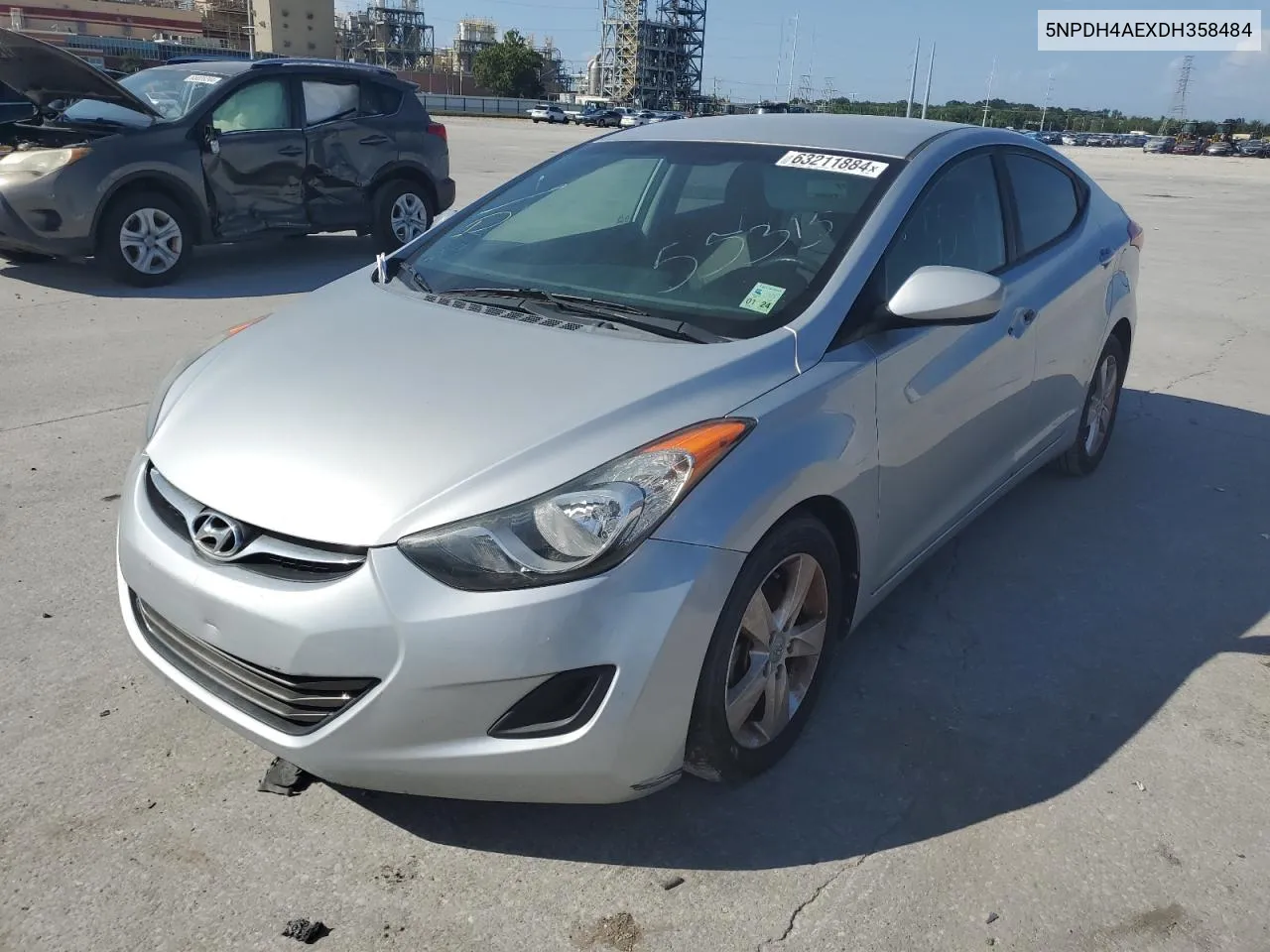 2013 Hyundai Elantra Gls VIN: 5NPDH4AEXDH358484 Lot: 63211884