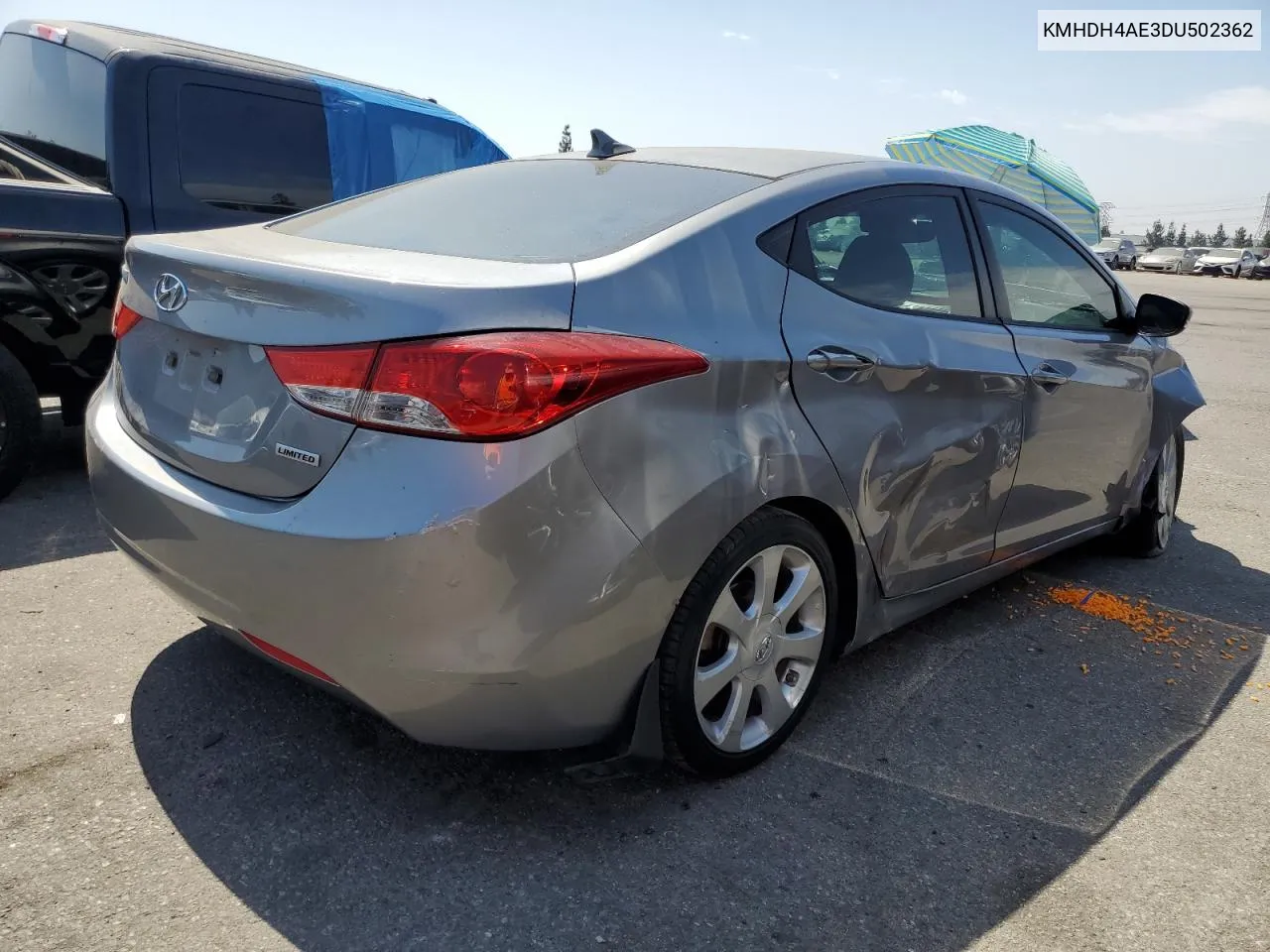 2013 Hyundai Elantra Gls VIN: KMHDH4AE3DU502362 Lot: 63309244