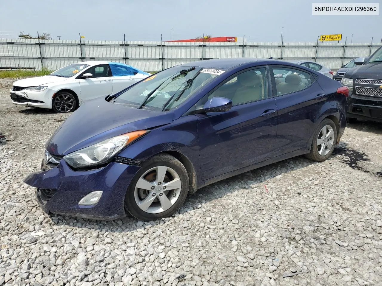 2013 Hyundai Elantra Gls VIN: 5NPDH4AEXDH296360 Lot: 63418434