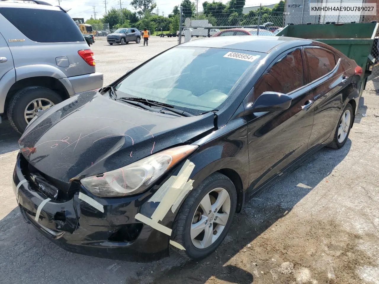 KMHDH4AE9DU789027 2013 Hyundai Elantra Gls