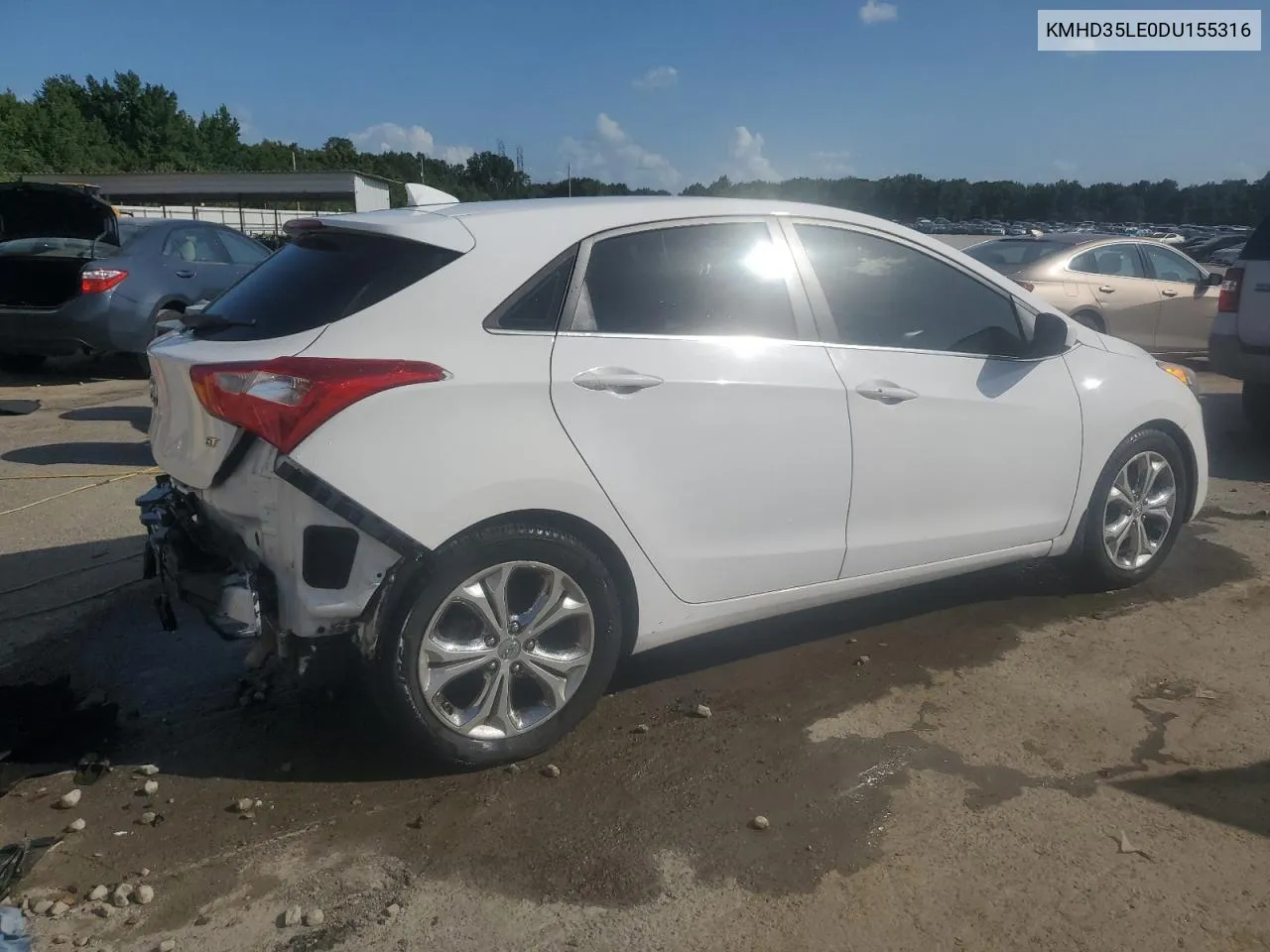 2013 Hyundai Elantra Gt VIN: KMHD35LE0DU155316 Lot: 63990584