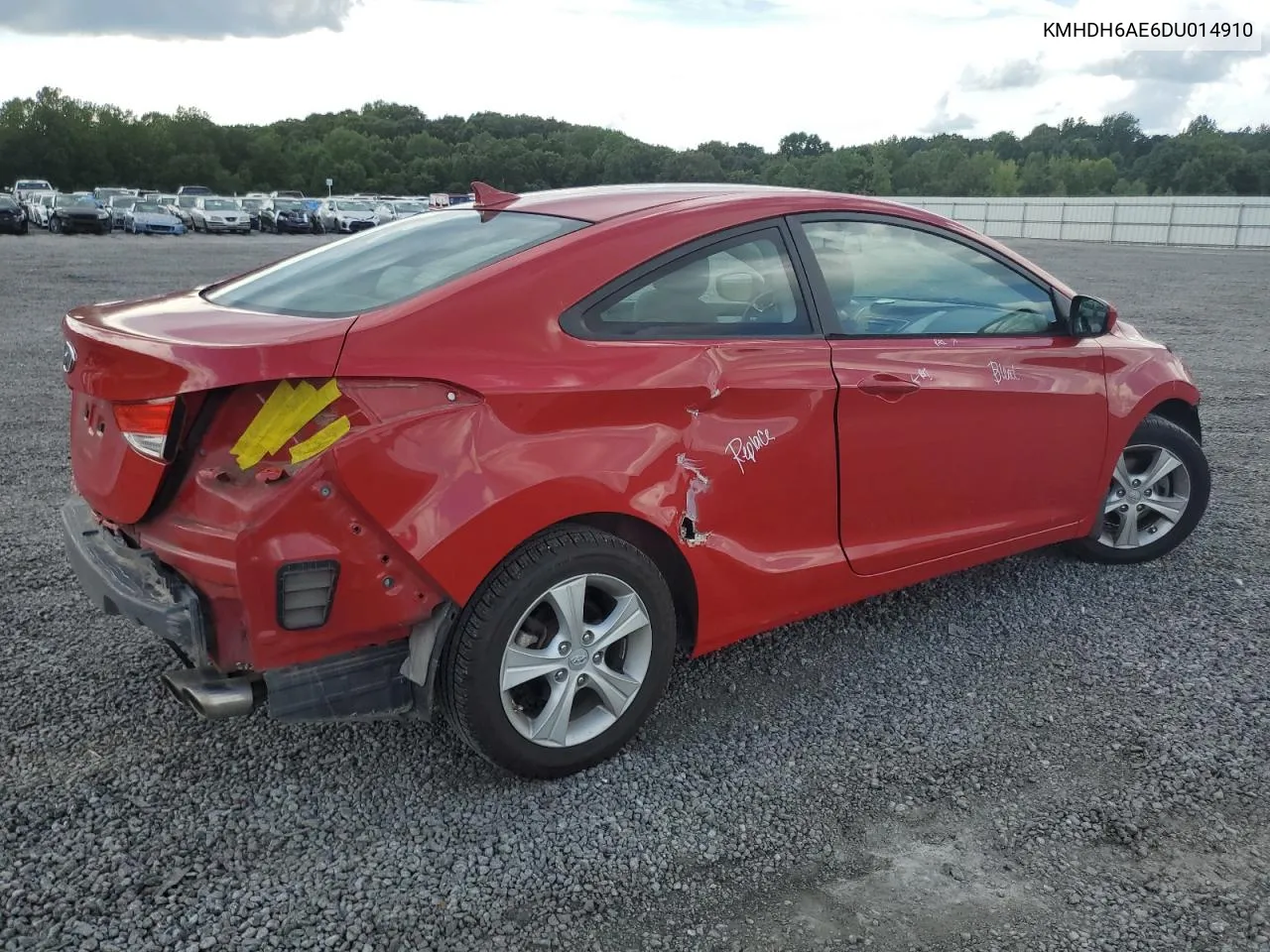 2013 Hyundai Elantra Coupe Gs VIN: KMHDH6AE6DU014910 Lot: 64040074