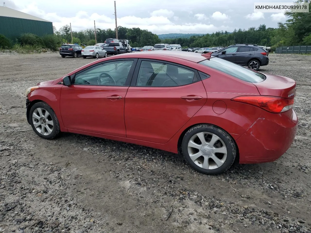 2013 Hyundai Elantra Gls VIN: KMHDH4AE3DU939178 Lot: 64168014