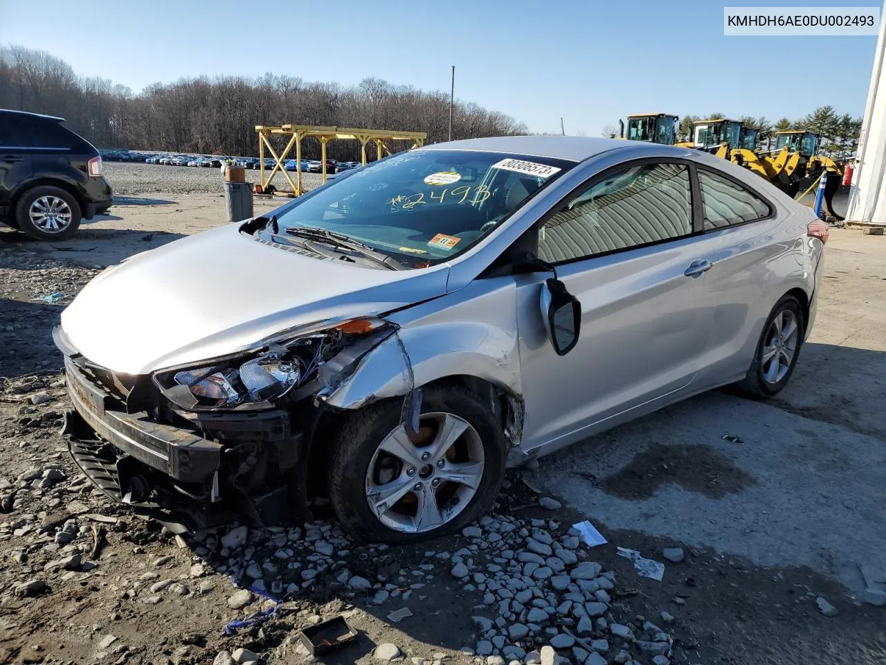 2013 Hyundai Elantra Coupe Gs VIN: KMHDH6AE0DU002493 Lot: 64396334