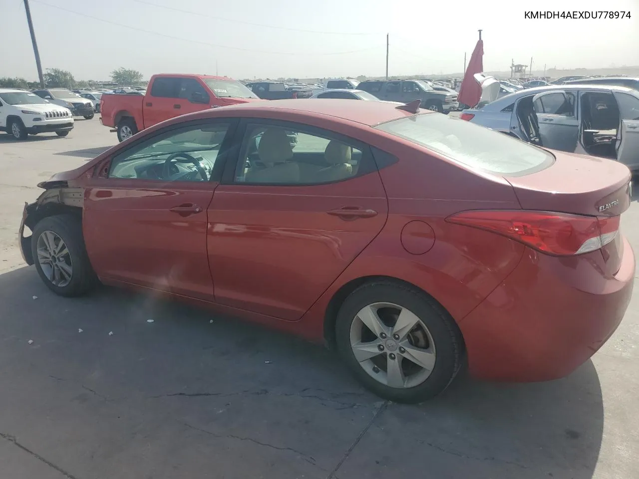 2013 Hyundai Elantra Gls VIN: KMHDH4AEXDU778974 Lot: 64676844