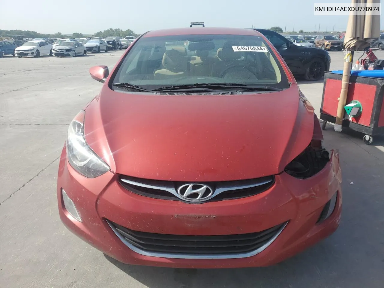 KMHDH4AEXDU778974 2013 Hyundai Elantra Gls