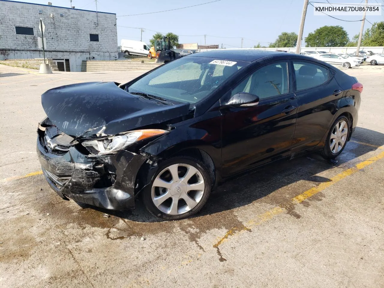 KMHDH4AE7DU867854 2013 Hyundai Elantra Gls