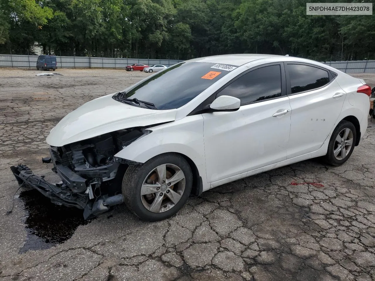 2013 Hyundai Elantra Gls VIN: 5NPDH4AE7DH423078 Lot: 65010684