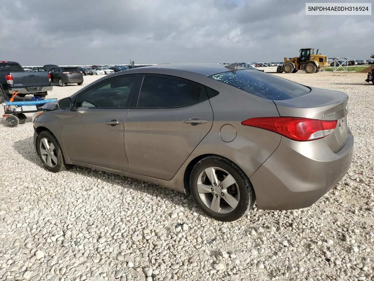 5NPDH4AE0DH316924 2013 Hyundai Elantra Gls