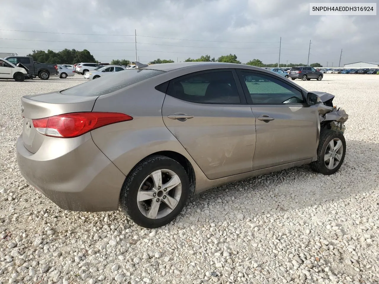 5NPDH4AE0DH316924 2013 Hyundai Elantra Gls