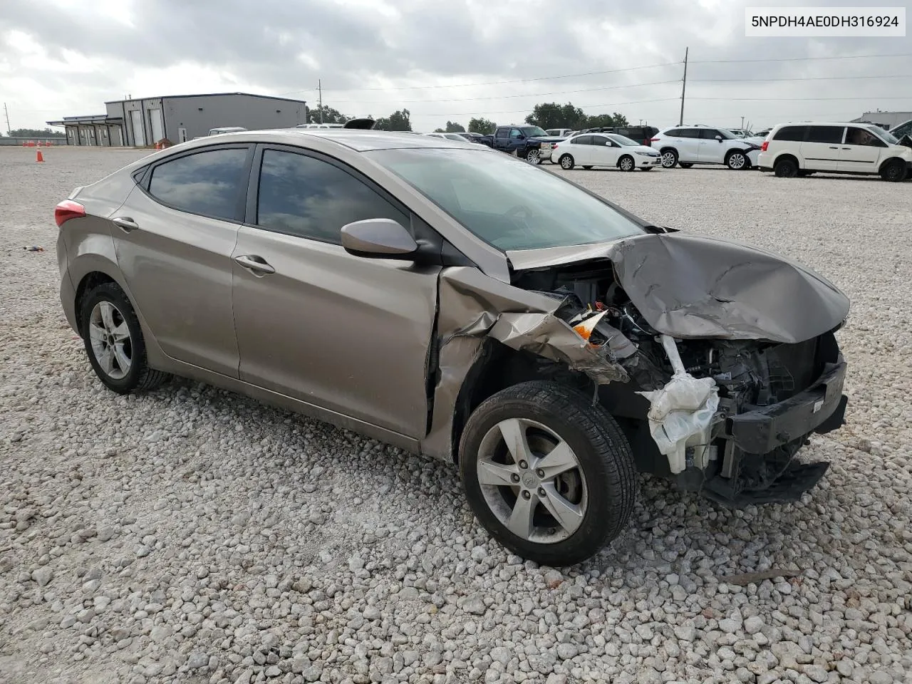 2013 Hyundai Elantra Gls VIN: 5NPDH4AE0DH316924 Lot: 65414144