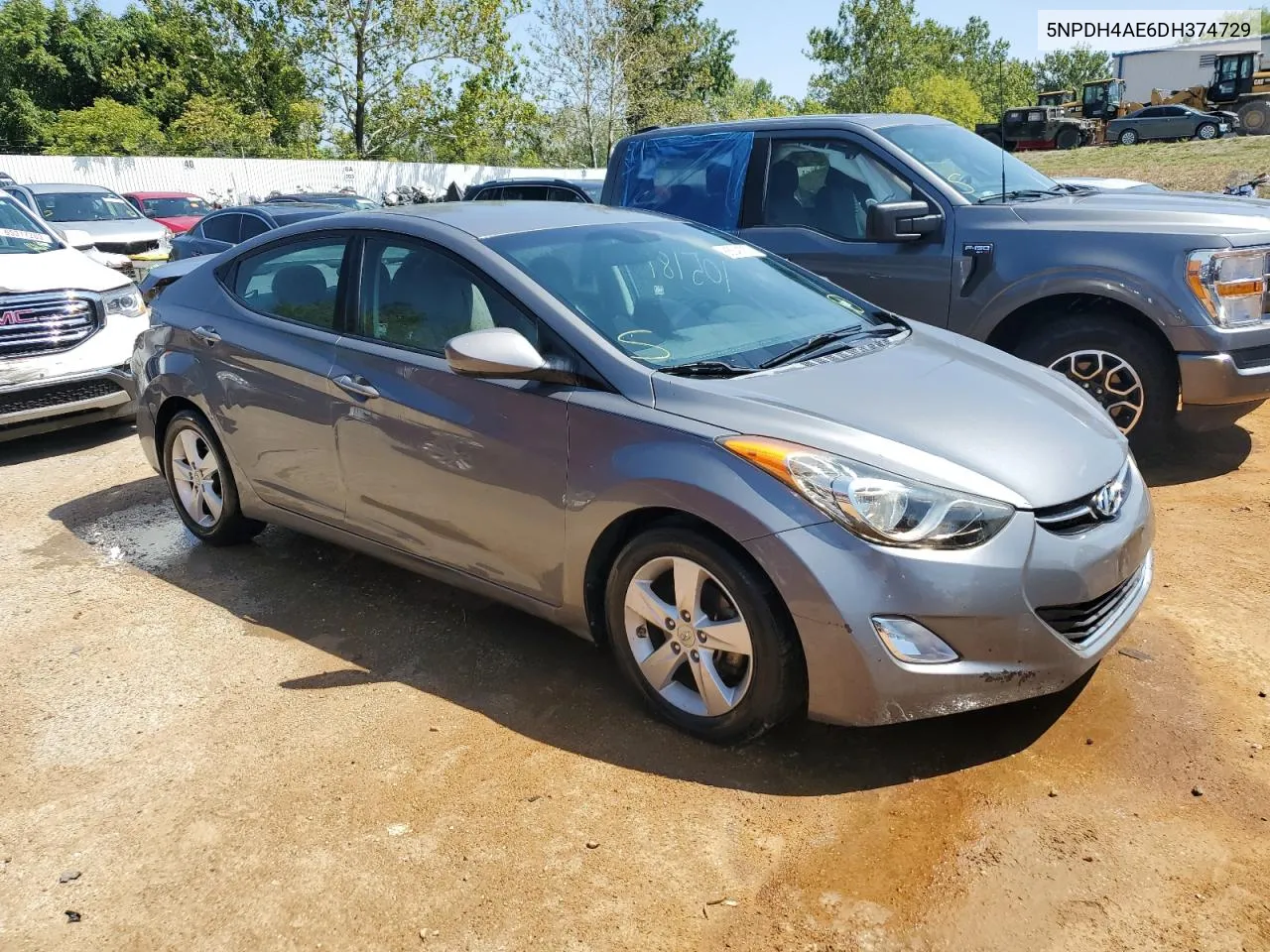 5NPDH4AE6DH374729 2013 Hyundai Elantra Gls